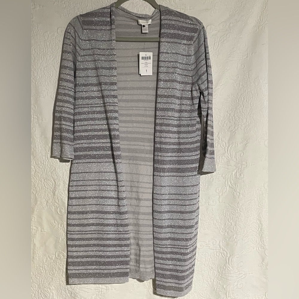 NWT Chico's Silver Duster Chico Size 1